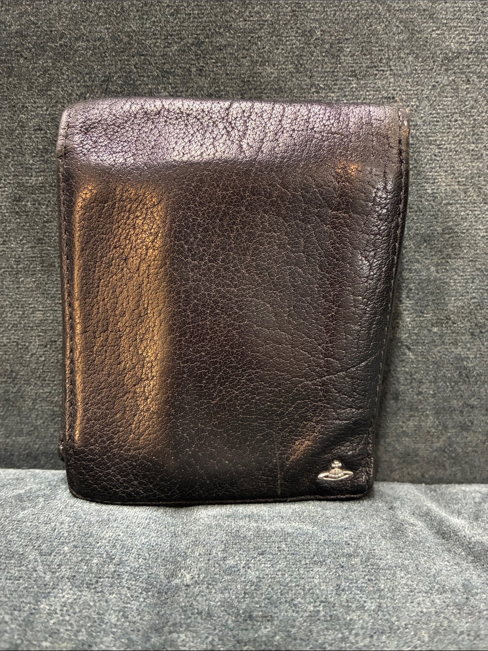 Vivienne Westwood Men’s Black Leather bi-fold wallet